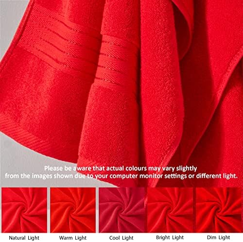 Luxury Red Bath Towel Set for a Perfect Bathroom Experience