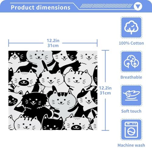 Cute Cat Washcloth 2-Pack for Babies