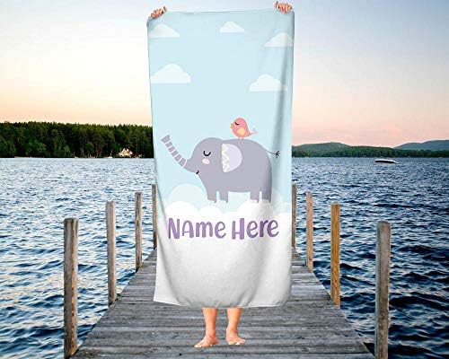 Personalized Oversized Elephant Towel