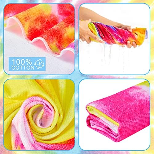 4-Piece Microfiber Beach Towels for Kids