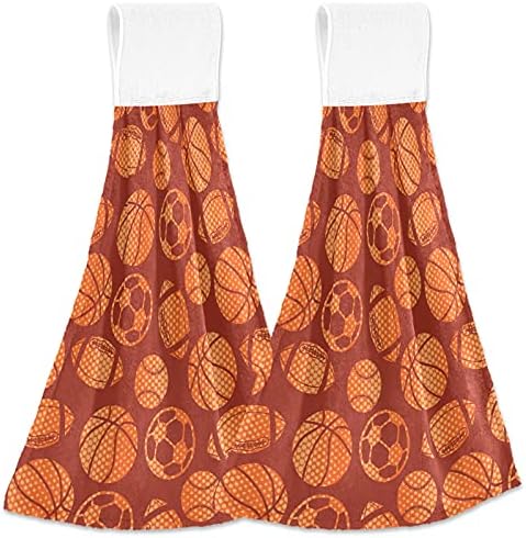 Visesunny 2-Piece Hand Towel Set with Loop Soft Absorbent