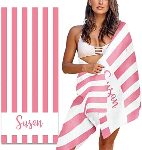Personal Beach Towels Name-Embraced Fun