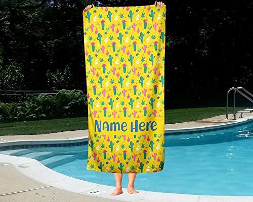Oversized Yellow Llama Towel