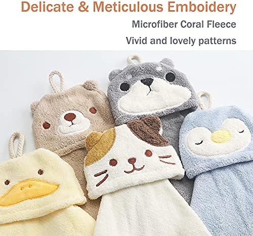 Adorable 3-Pack Hand Towels for Kids
