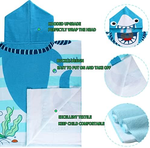 NovForth Kids Bath Towel with Hooded Wrap for Boys Girls