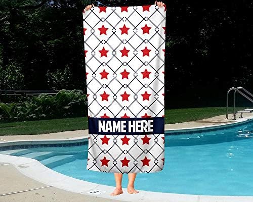 Personalized American Flag USA July 4th Towel