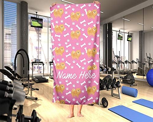 Personalized Oversized Pet Pomeranian Towels for Kids and Adults
