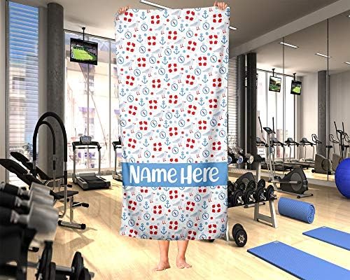 Extra Large Personalized Ocean Seagull Towel for Kids