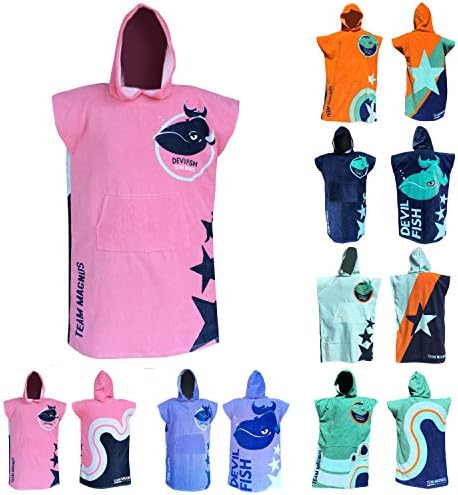 TEAM MAGNUS Kids Hooded Bath Towels