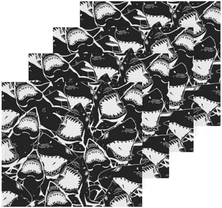 Yettasbin Shark Washcloth 2-Piece