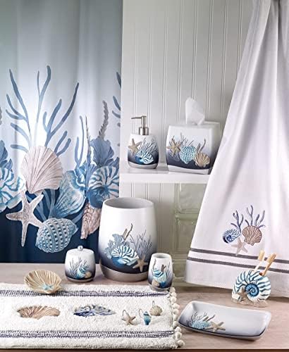 Avanti Linens 3pc Towel Set Soft Absorbent Cotton Towels Blue Lagoon Collection
