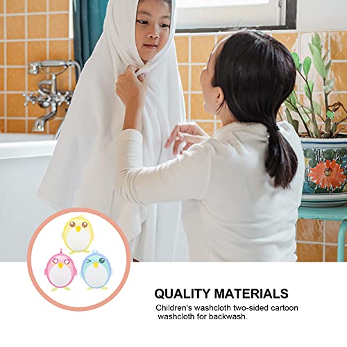 Cartoon Animal Bath Towels Set 3pcs for Kids