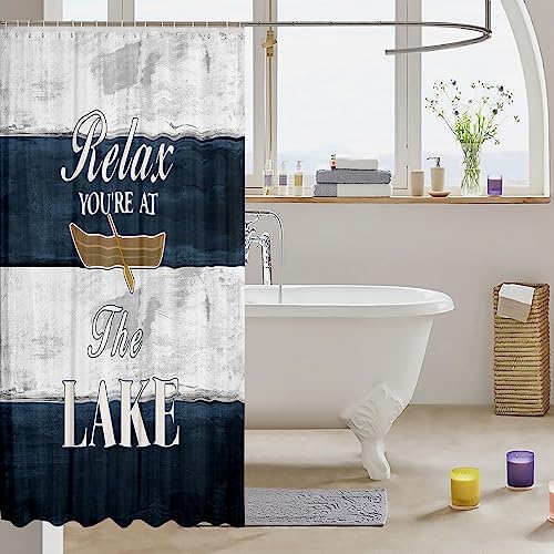 Feelyou Lake House Kids Shower Curtain 72x78 inches