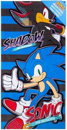 Sonic The Hedgehog Beach Towels for Kids Quick Dry Durable
