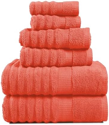 Luxuryribbed Bath Towels Set