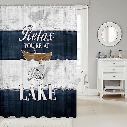 Feelyou Lake House Kids Shower Curtain 72x78 inches