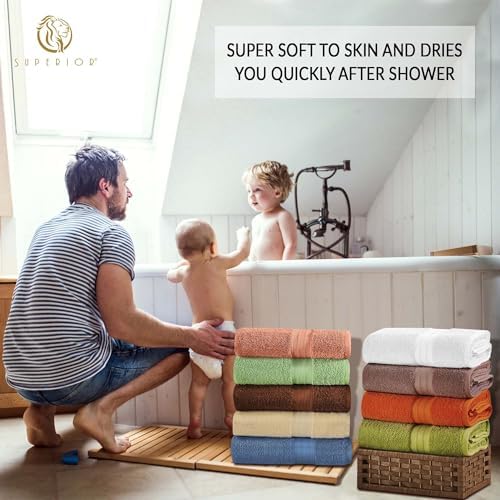 Luxury 6-Piece Ivory Towel Set