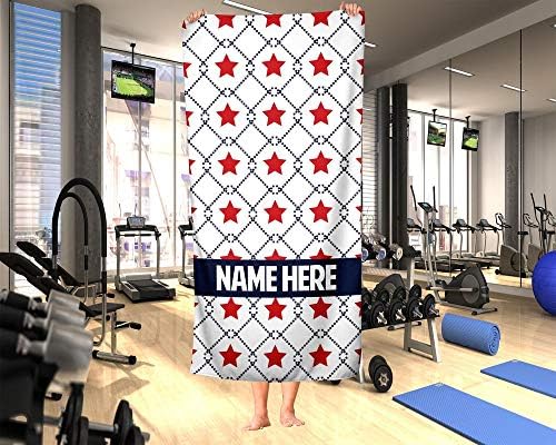 Personalized American Flag USA July 4th Towel