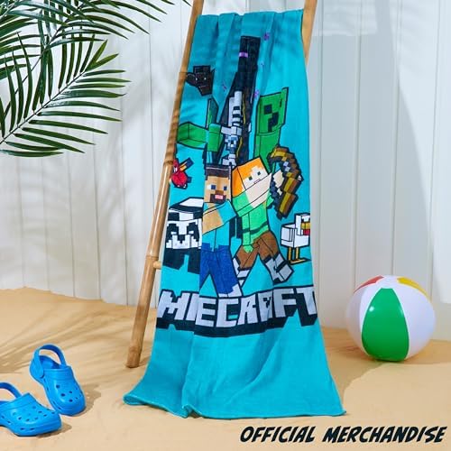 Minecraftcreeper quick dry beach towel