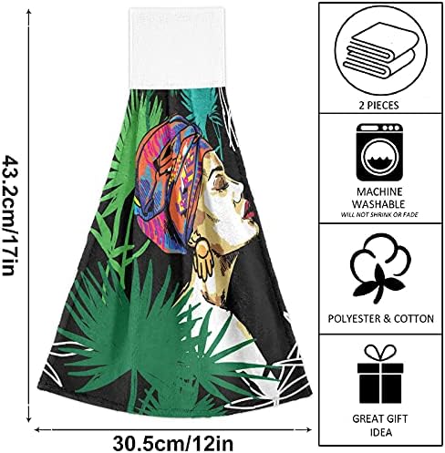 Visesunny Oriental Style Girls Scarf Hanging Towels 2-Pack