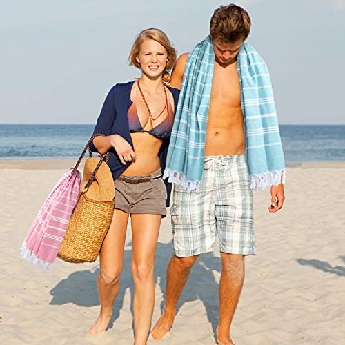 Mixweer 12-Pack Turkish Beach Towels Quick Dry