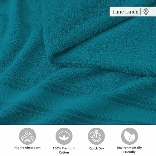 12-Piece Luxury Bath Towels Set - Soft Absorbent Zero Twist