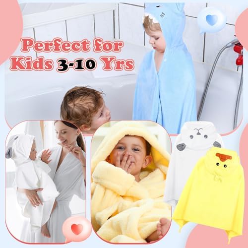 Bulk of soft hooded bath towels for kids