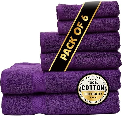 Elysian Linens Bath Towel Set 6-Piece 600 GSM 1