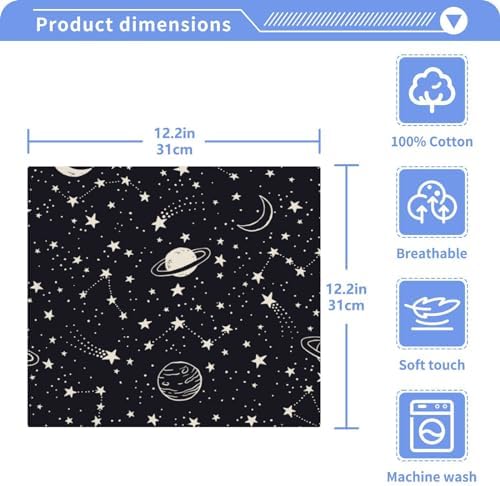YettasBin Adore Soft Reusable Face Towels for Babies