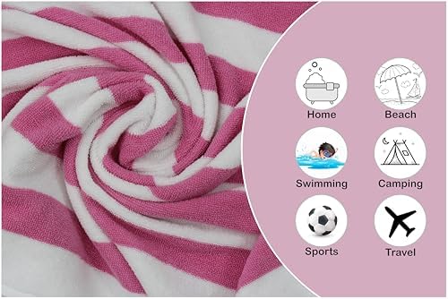 Original Kids Washcloth Set Cabana Stripe 12 x 12 Soft Absorbent