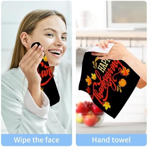 Thanksgiving Soft Washcloth Set 2-Piece