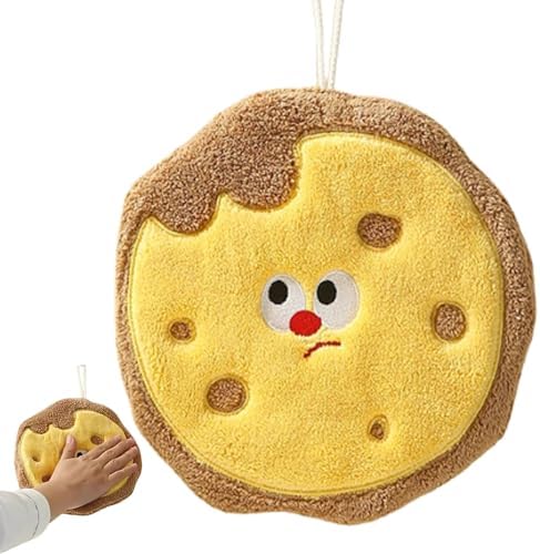 Cute Reusable Hand Towels with Hanging Loop for Bathroom Kitchen