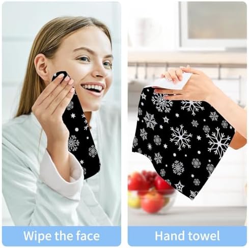 Yettasbin 2-Pack Soft Baby Face Towels 12x12 Reusable