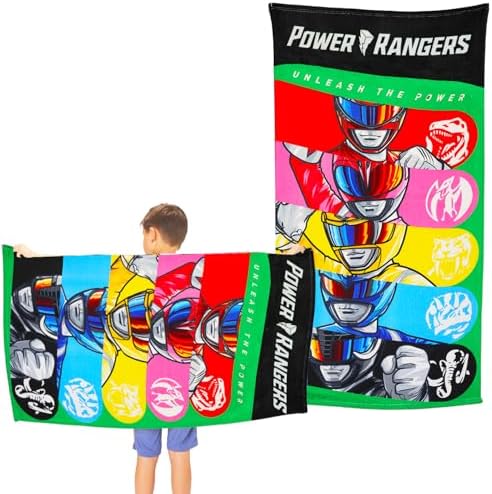 Power Rangers Towel Perfect Bath or Pool Treasure for Kids