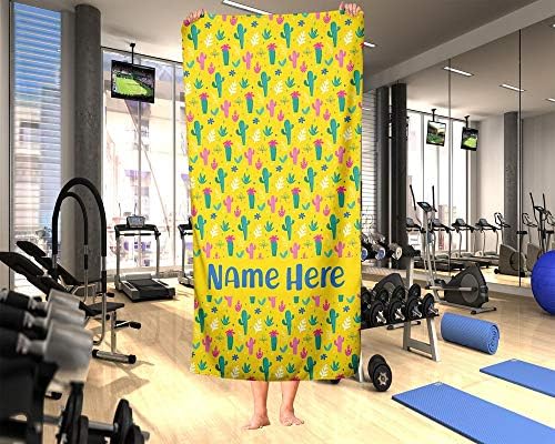 Oversized Yellow Llama Towel