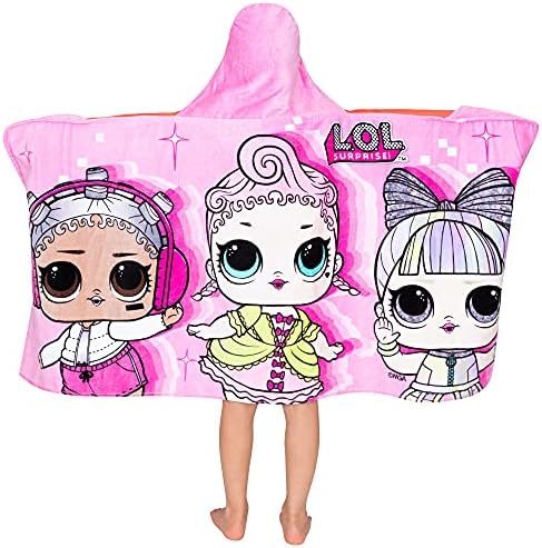 Franco Kids Bath Beach Soft Cotton Terry Towel Wrap Lol Surprise Design
