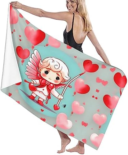 Cute Loving Boy Ultra-Fine Fiber Bath Towel