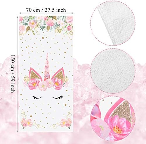 Boao Unicorn Beach Towels for Girls