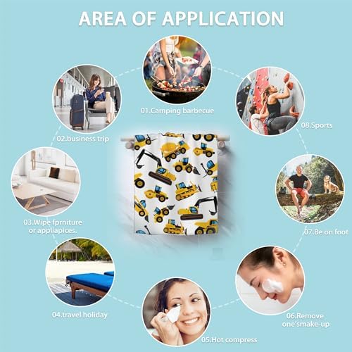 Sturdy Microfiber Hand Towels for Kitchen Bathroom