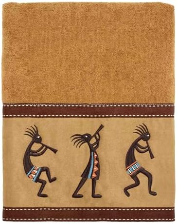 Avanti Linens 3-Piece Cotton Towels Soft Absorbent Kokopelli Collection
