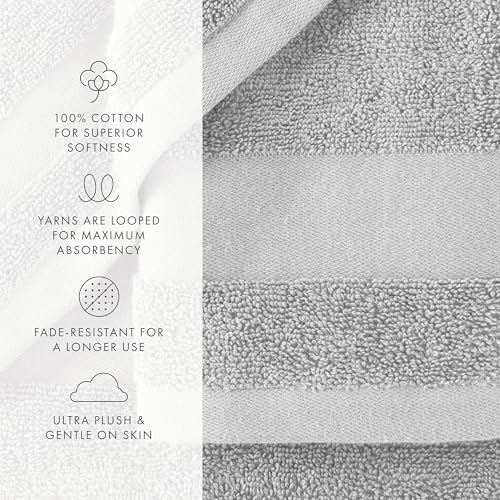 Linen Market Towels 6 Pack 100 Cotton Bath Essentials