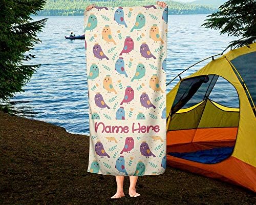 Personalized Bird Towels - Oversized for Beach Travel