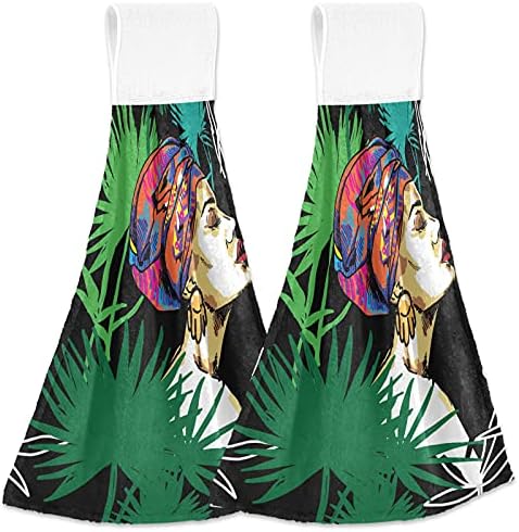Visesunny Oriental Style Girls Scarf Hanging Towels 2-Pack