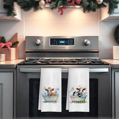 COWEB Funny Cow Bathroom Towels Set 2 x 44