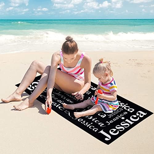 Personalized bath towels for adults