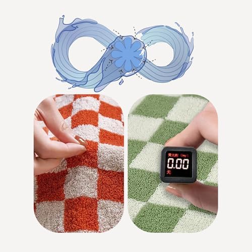 Stylifeo 5-Pack Soft Checkered Cotton Hand Towels 29x13 inches