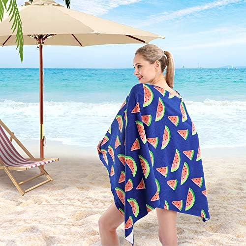Chic 30x60 Beach Towel - Sand-Free Watermelon Design