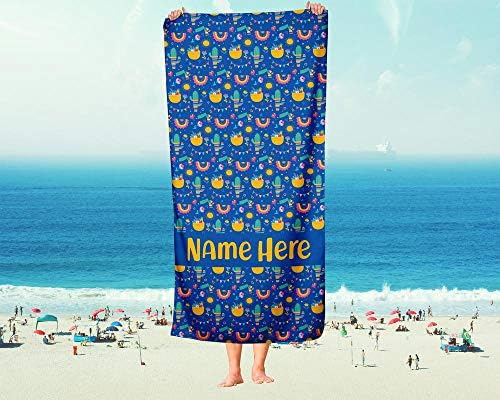 Personalized Oversized Llama Towel for Kids and Adults