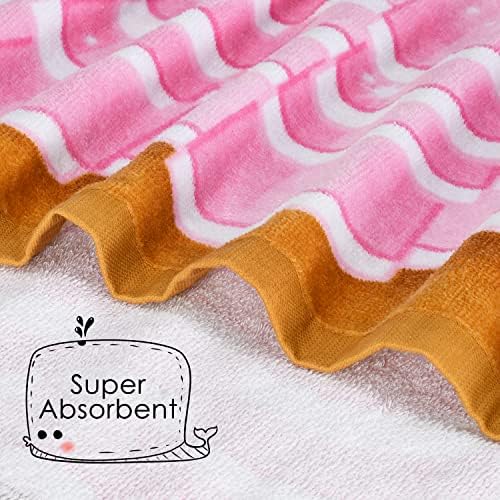 Tirrinia Princess Kids Bath Towel Fun for 2 to 7 years