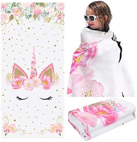 Boao Unicorn Beach Towels for Girls